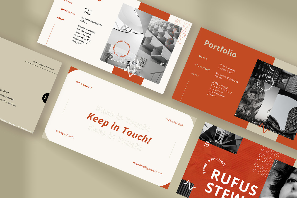 Modern Retro Portfolio Presentation, a Presentation Template by peterdraw (Photo 6 of 6)