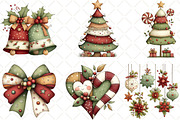 Whimsical Christmas Clipart, an Illustration by Black Bird Studio (Thumbnail 3 of 6)