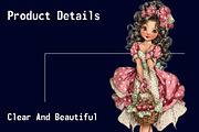 Whimsical Strawberry Girl Clipart, a Seasonal Illustration by CitraGraphics (Thumbnail 6 of 6)