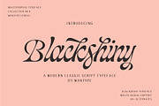 Blackshiny, a Script Font by ManType (Thumbnail 1 of 7)