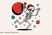 Christmas Skeleton Sublimation PNG, a Graphic by crative8112 (Thumbnail 6 of 10)