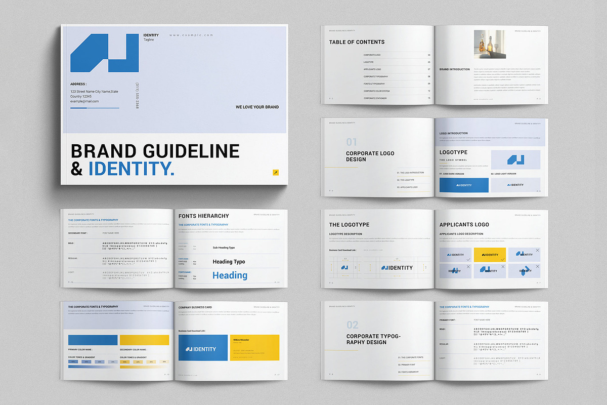 Brand Guideline & Identity Landscape, a Brochure Template by E-Type (Photo 1 of 8)