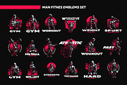 Sporty and athletic man., a Healthcare Illustration by Masterlevsha (Thumbnail 1 of 4)