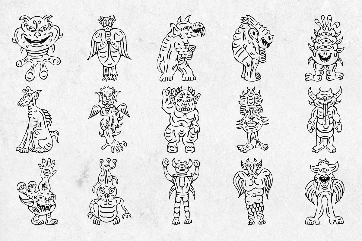 Medieval Monsters Vol 1, a Decorative Illustration by Tekuni (Photo 11 of 14)