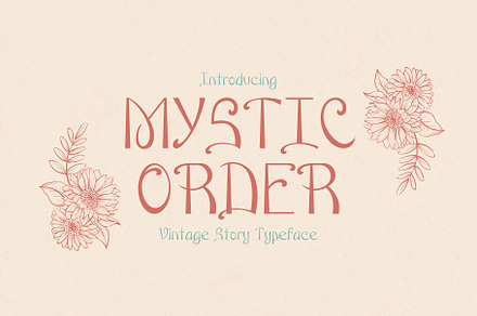 Mystic Order - Antique Calligraphy, a Serif Font by HipFonts