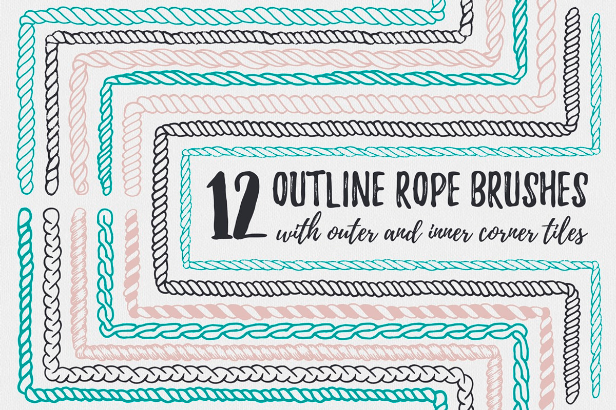 22 Vector Rope Brushes preview 3