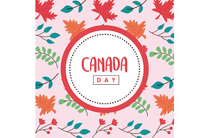 canada day lettering in seal, an Illustration by studiogstock