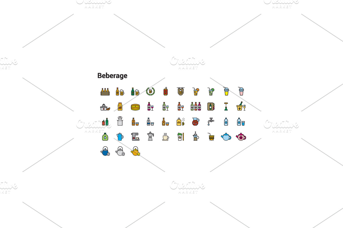 +1000 FILLED LINE ICONS, an Outline Icon by beguima (Photo 3 of 17)
