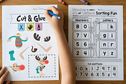 Preschool Learning Worksheets Bundle, a Decorative Illustration by Coco Bloom (Thumbnail 5 of 6)