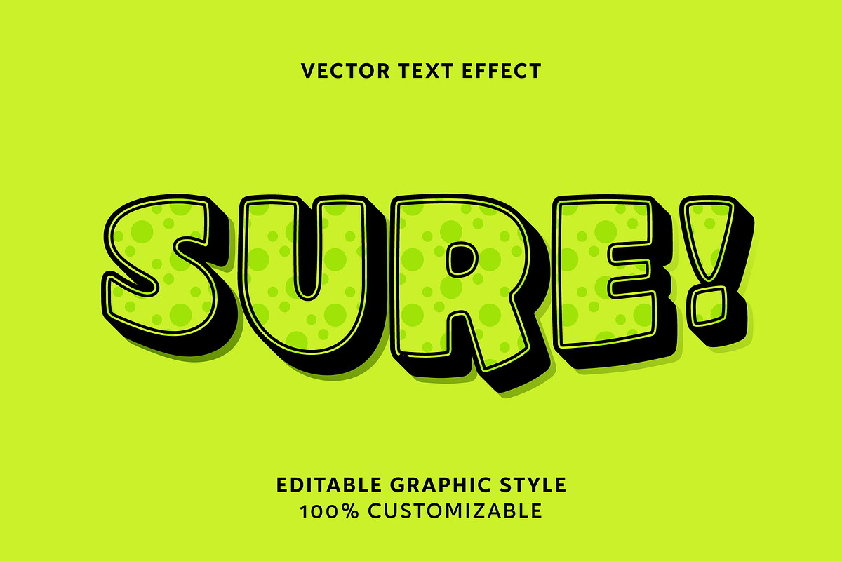 Playful Green Dotted Text Effect