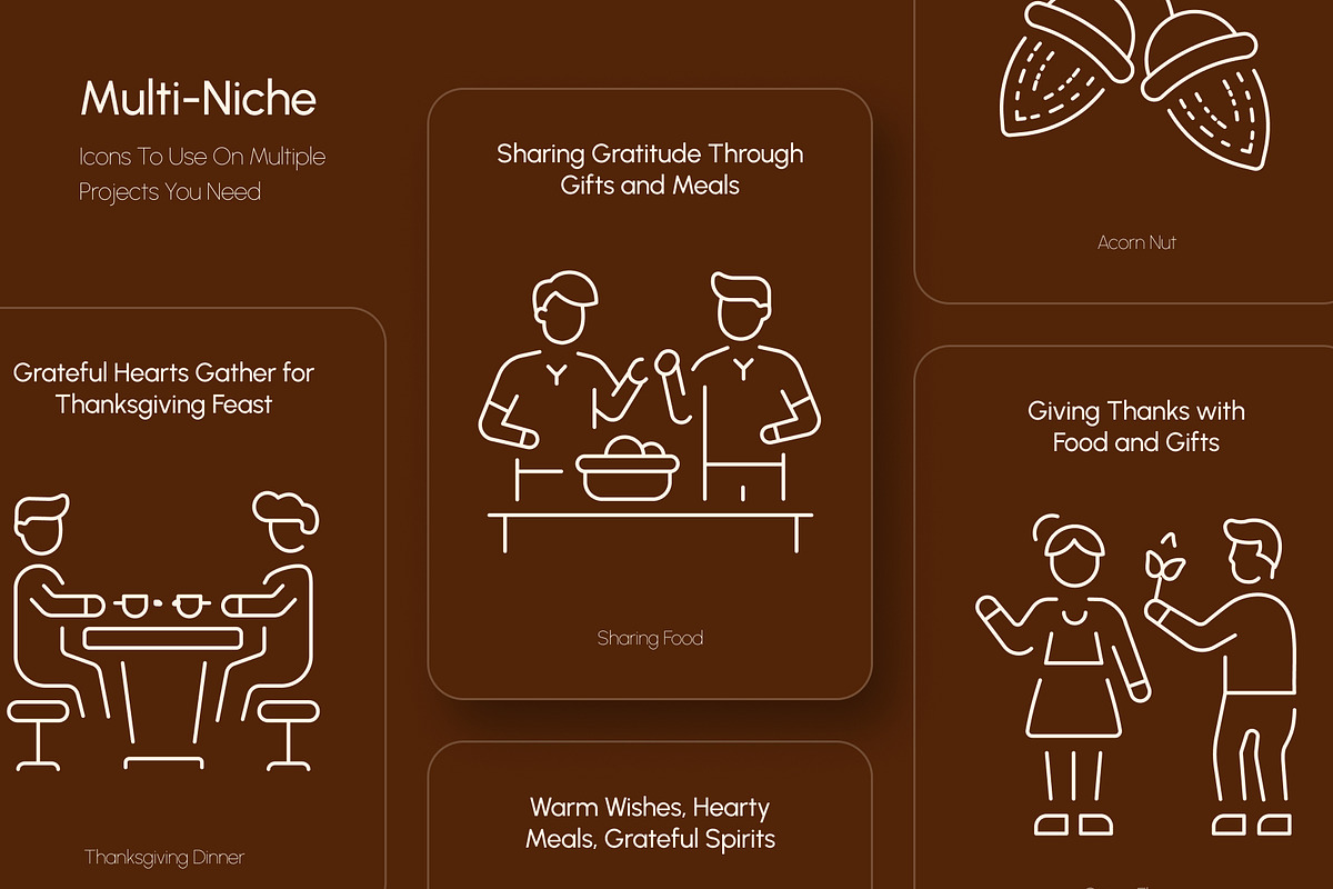 Thanksgiving Icons Collection, an Outline Icon by Prosymbols (Photo 3 of 7)