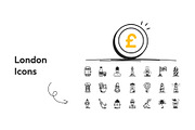 75 London Icons, an Outline Icon by Prosymbols (Thumbnail 6 of 8)