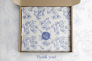 Vintage Seamless Patterns Blue Toile, a Pattern Graphic by ON_lineart_store (Thumbnail 9 of 10)