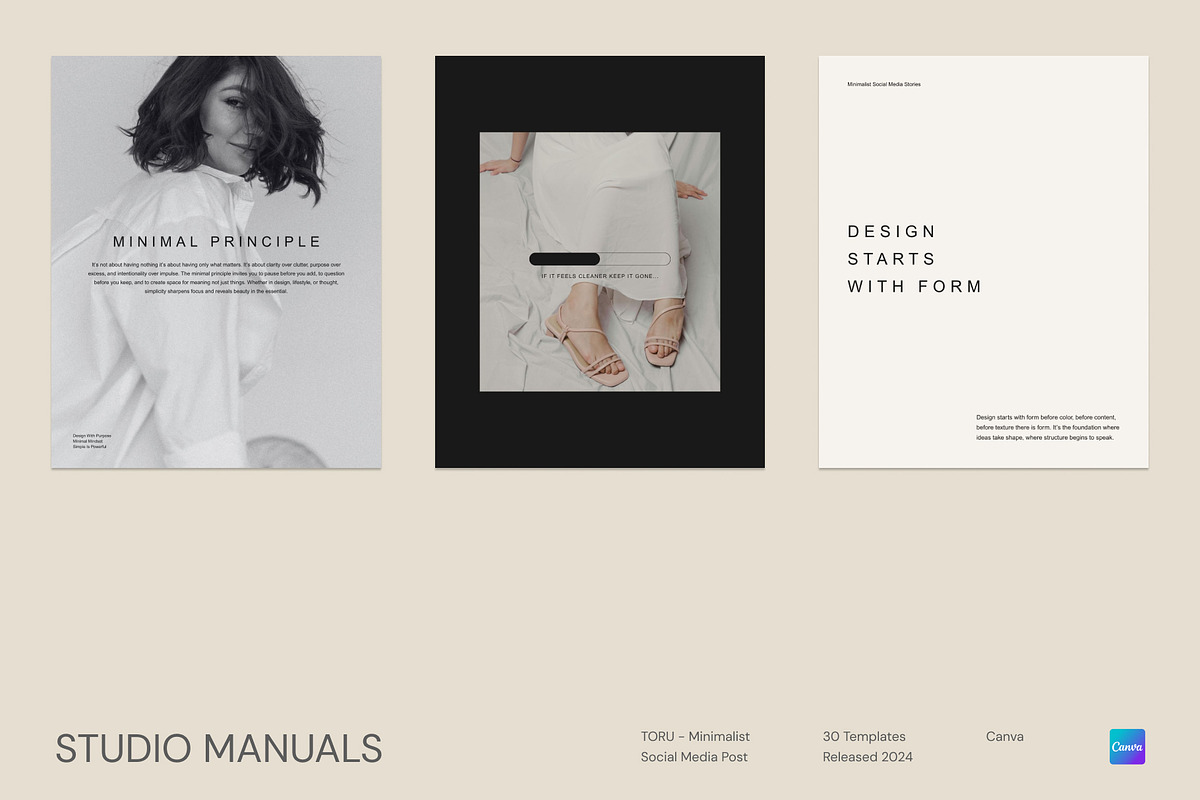TORU – Minimalist Social Media Post, a Social Media Template by Studio Manuals (Photo 4 of 8)