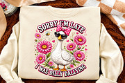 Funny Goose Dilly Dallying PNG, a Seasonal Illustration by Canvas Craft (Thumbnail 4 of 6)
