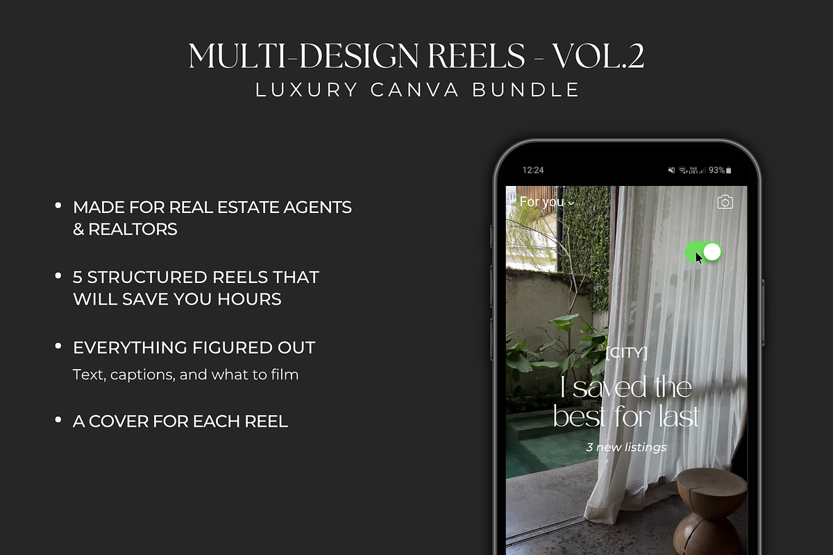 Real Estate Instagram Reels Bundle, a Social Media Template by Meraki Templates (Photo 2 of 7)