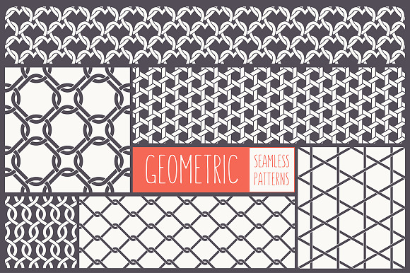 Geometric Seamless Patterns Set 2 preview 6