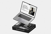 Laptop Mockup, a Wearable Device Mockup by Permadi Creative (Thumbnail 4 of 5)