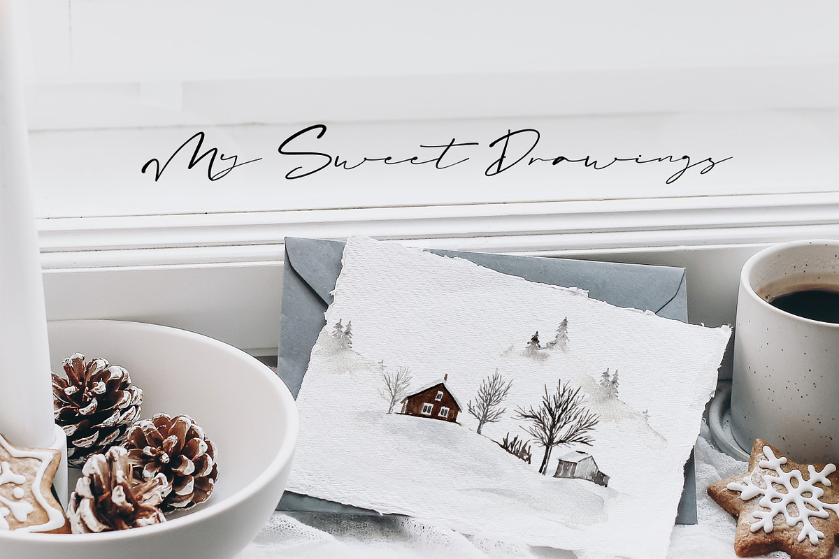 Watercolor Clipart - Winter Land, an Animal Illustration by Beigetime (Photo 8 of 12)