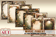 Magic forest Blank background, a Seasonal Illustration by CraftArtStory (Thumbnail 2 of 4)