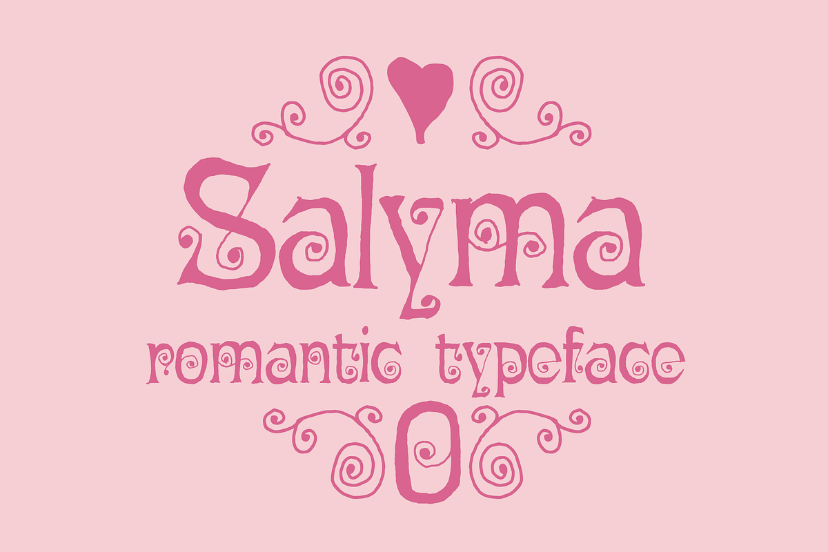 Salyma romantic typeface