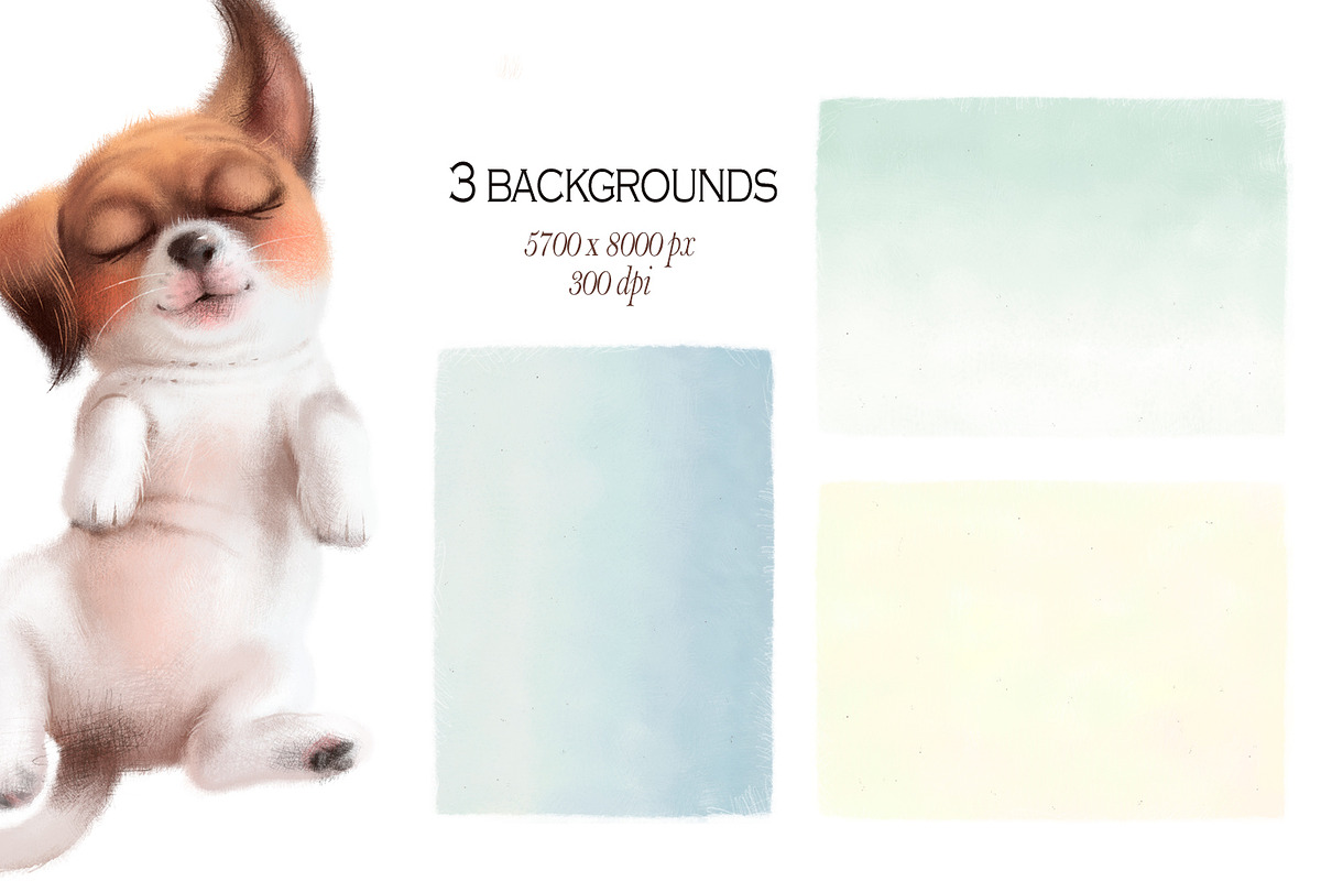 Autumn flying puppies digital pencil, an Illustration by TanyaSchuka (Photo 8 of 9)