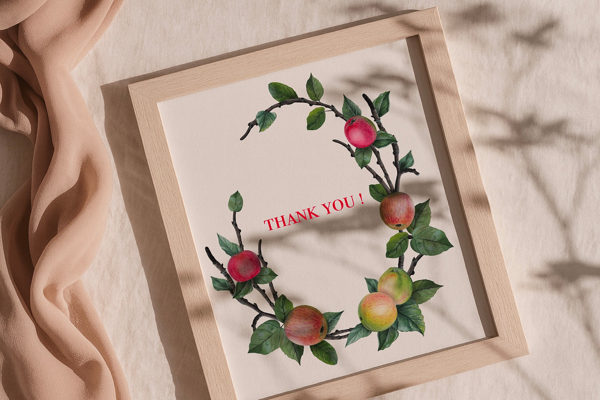 Watercolor Apple Garden Clipart, an Illustration by DiashaArt (Photo 11 of 11)