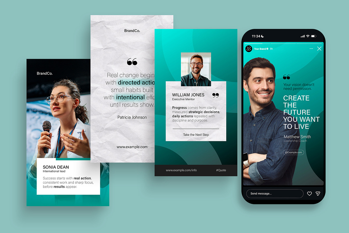 Social Media Quote Post Templates, a Social Media Template by BrandPacks (Photo 5 of 7)