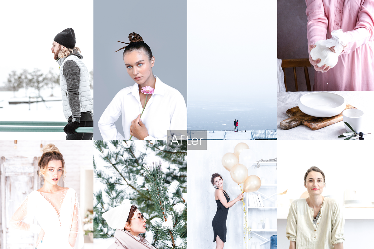 10 Silver White Lightroom Presets, a Preset Add-On by RamsaGraphi (Photo 3 of 10)