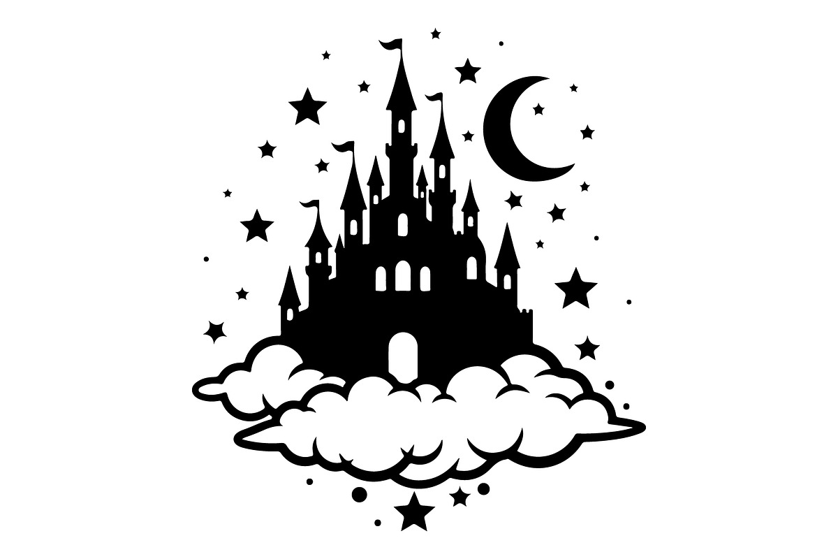 Fantasy Castle Cloud Moon Bundle, an Object Illustration by Gaye Art (Photo 29 of 30)