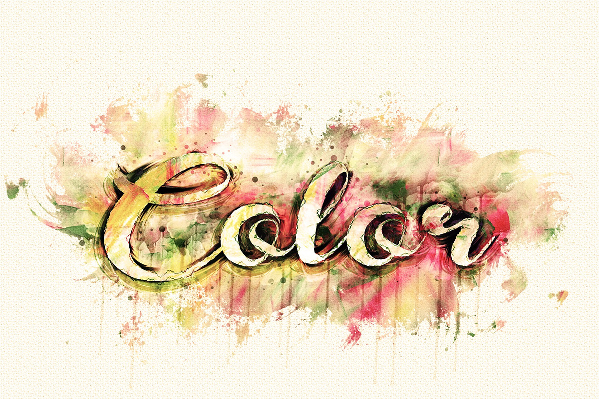 Watercolor Text Paint Plugin, an Action Add-On by MRI STUDIO (Photo 18 of 20)
