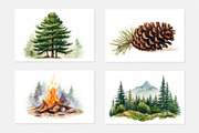 Evergreen Forest, a Seasonal Illustration by artsy-fartsy (Thumbnail 4 of 7)