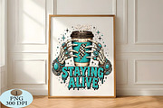 Retro Staying Alive Png, a Seasonal Illustration by Daily.Designs (Thumbnail 5 of 5)
