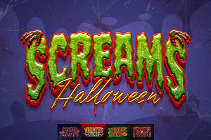 Halloween Horror Text Effects, a Layer Style Add-On by Matsero
