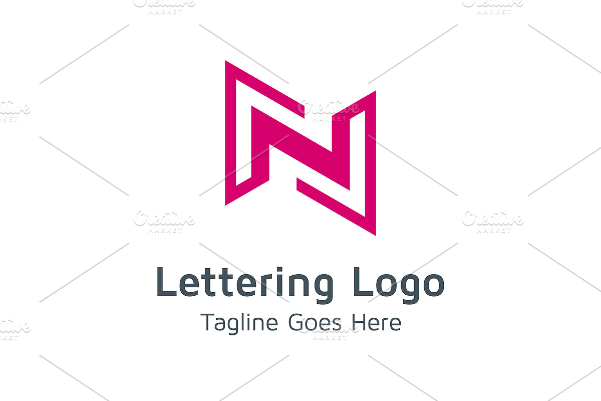 20 Logo Lettering N Template Bundle, a Branding & Logo Template by Acongraphic (Photo 14 of 21)