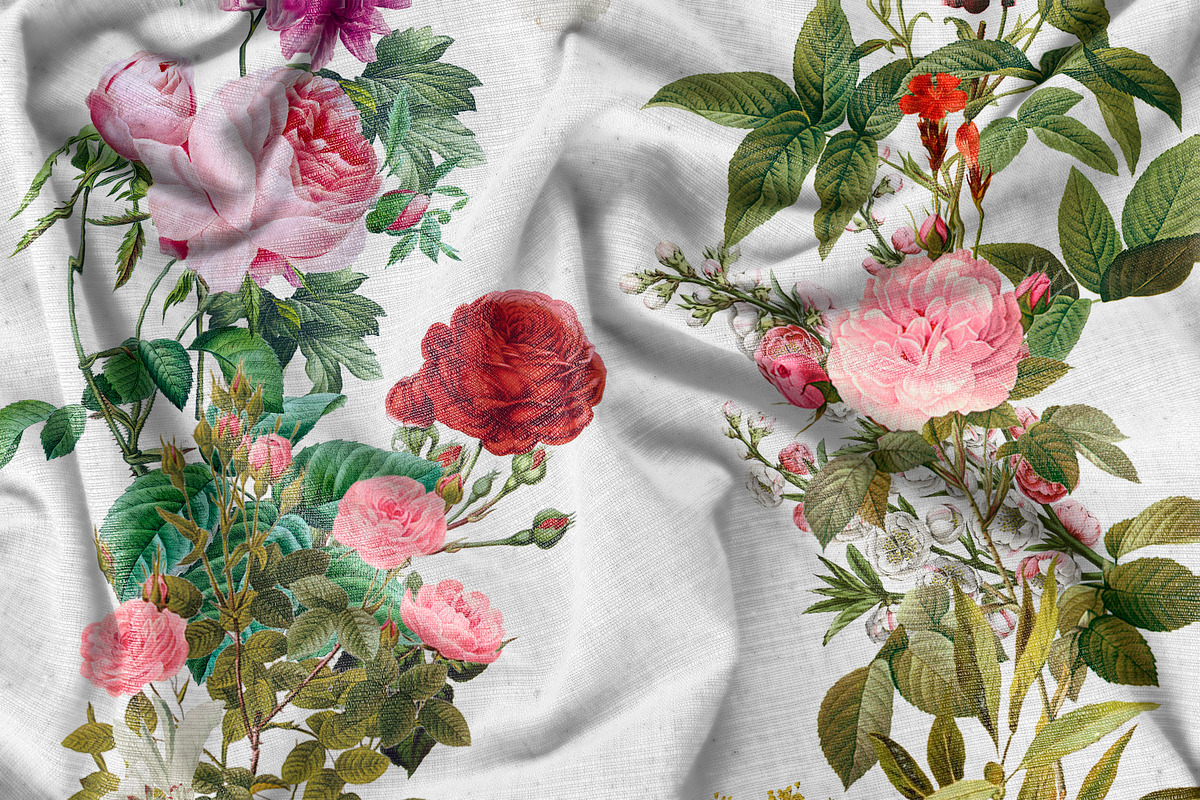 Pink  roses seamless patterns, a Pattern Graphic by NastiaDesignsPrints (Photo 5 of 10)