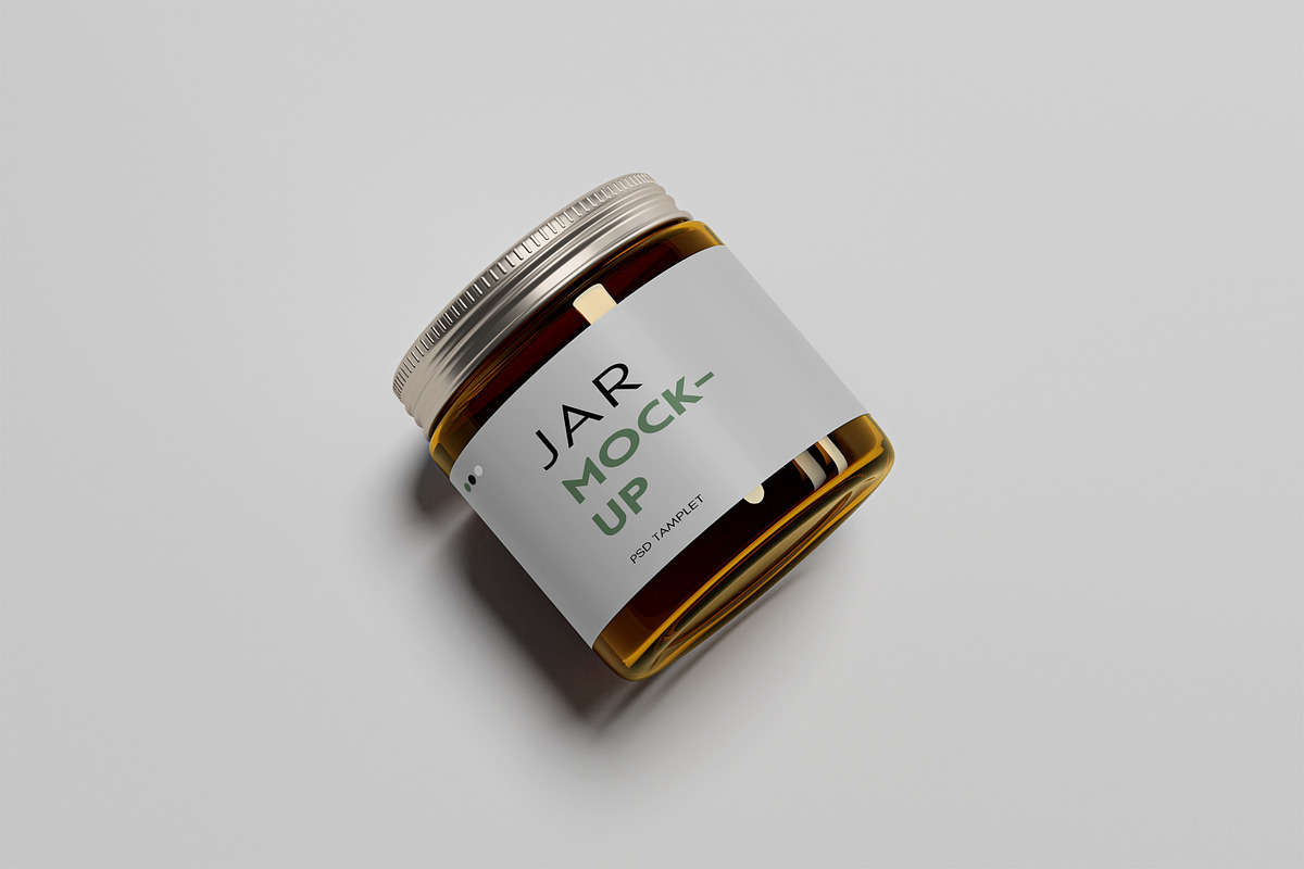 Glass Jar Mockups, a Cups & Container Mockup by graphic_keY (Photo 7 of 9)