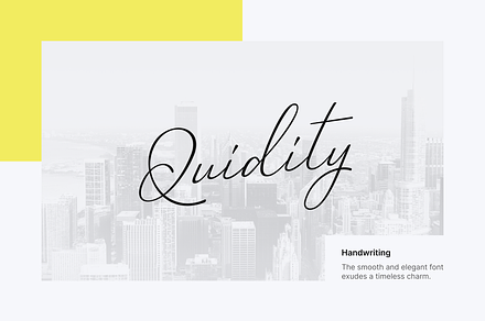 Quidity - Handwriting Typeface