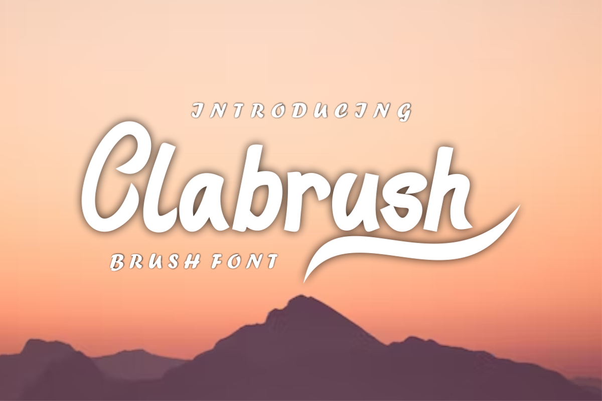 Clabrush font, a Script Font by VectorCraft (Photo 2 of 4)