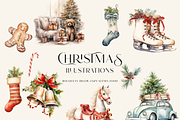 Christmas Memories- Watercolor Set, a Decorative Illustration by Grace Noboa Illustrations (Thumbnail 7 of 12)