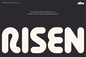 Risen Rounded, a Sans Serif Font by albatypefoundry