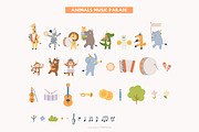 Wild Party Animal Clipart Bundle, an Animal Illustration by Petit Citizen Design (Thumbnail 3 of 9)