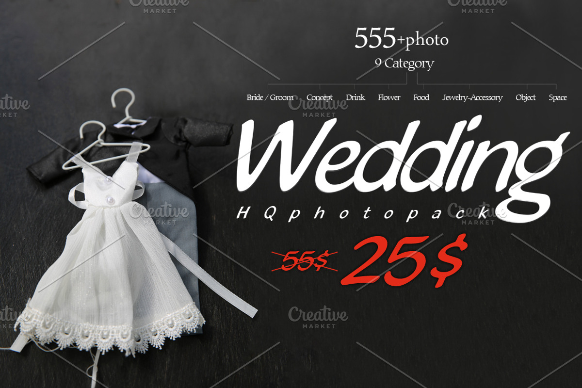555+Photo Wedding Pack, a Templates & Theme by 2MK (Photo 1 of 6)