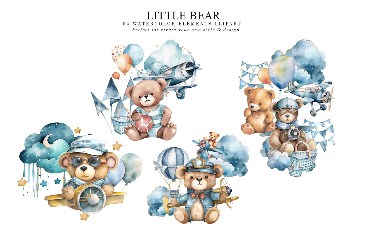 Little BEAR Watercolor animal, an Animal Illustration by Luiz da Rolt Grathwohl (Photo 3 of 8)