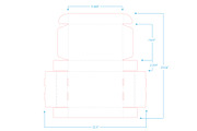 Mailer Box Mockup + Template, a Packaging Mockup by Korner (Thumbnail 10 of 11)