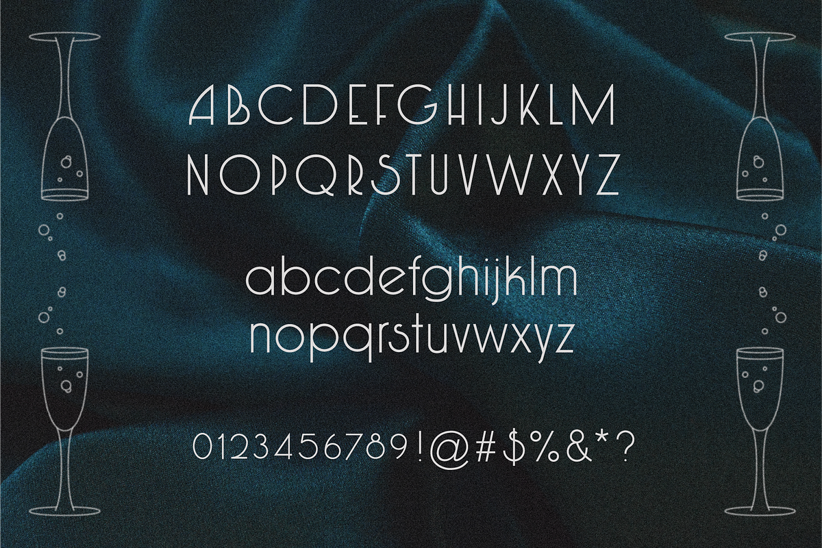 Champagne Toast 1923 - Art Deco Sans, a Sans Serif Font by Like Magic Studio (Photo 2 of 8)