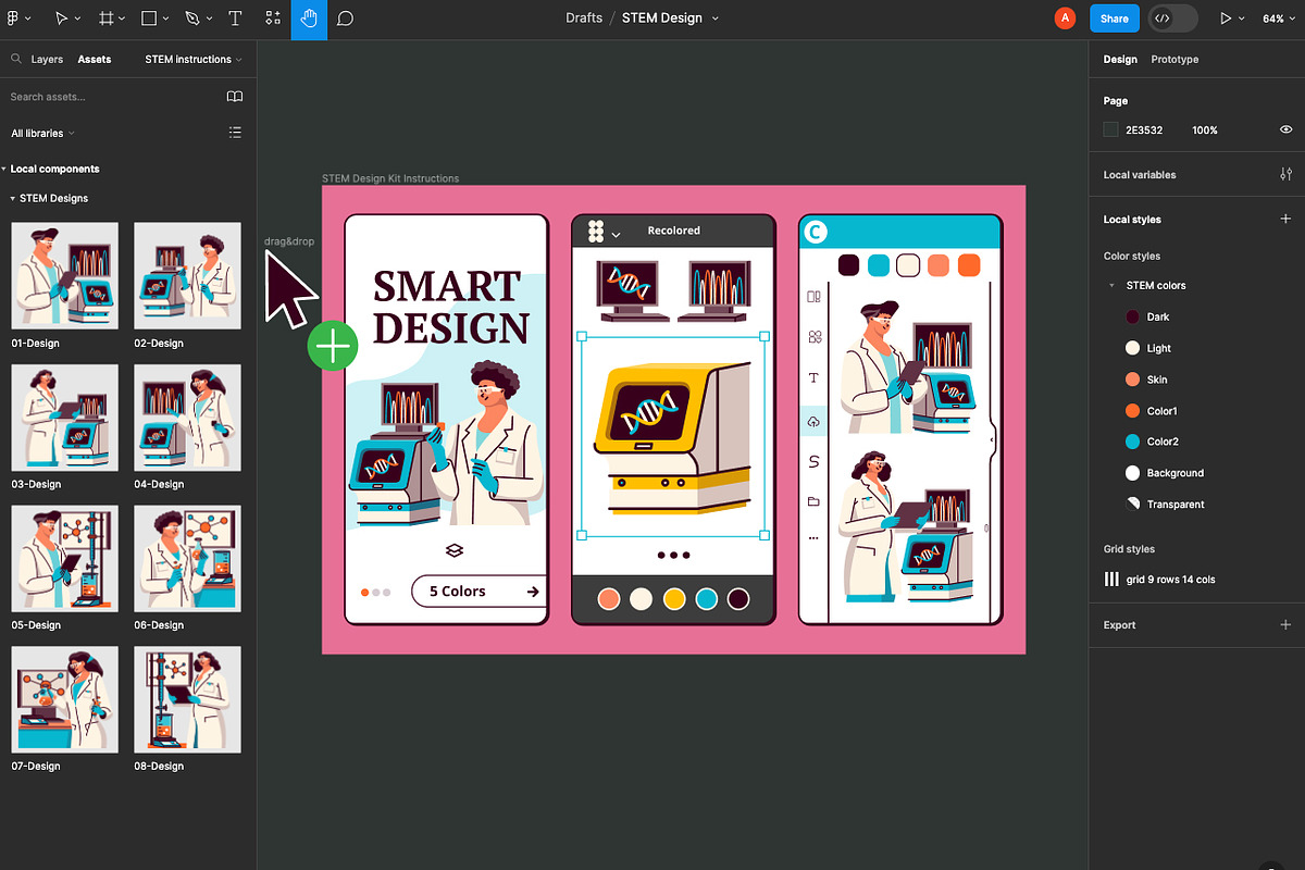 STEM Design Bundle | Figma Canva, a Presentation Template by Aurielaki Stock Images (Photo 2 of 3)