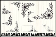 Floral Corner Border Bundle, an Illustration by Designs_River (Thumbnail 1 of 9)