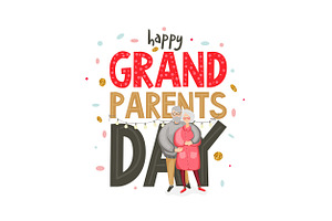 Happy Grandparents Day greeting card