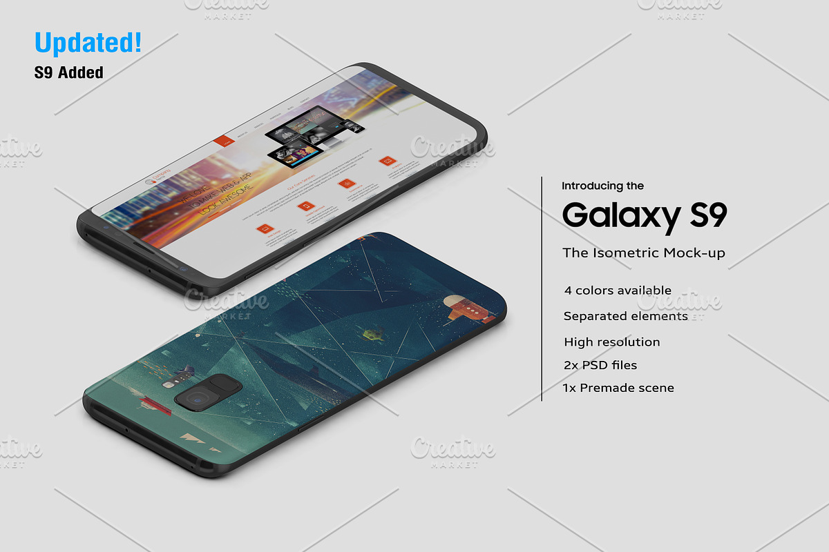 Isometric Office Scene Mock-up, an iPhone Mockup by IsometricWorld (Photo 6 of 7)